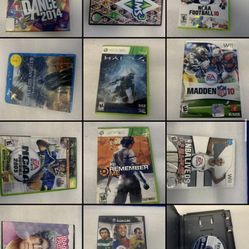 Xbox ps2 wii video games  