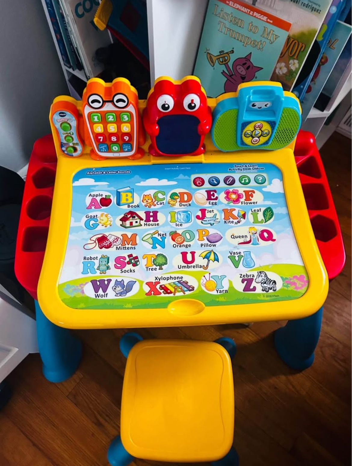 V Tech Explore and Write desk AND kindergarten expansion pack