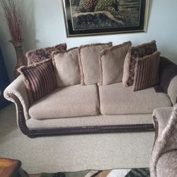 Loveseat Couch With Coffee Table And End Tables