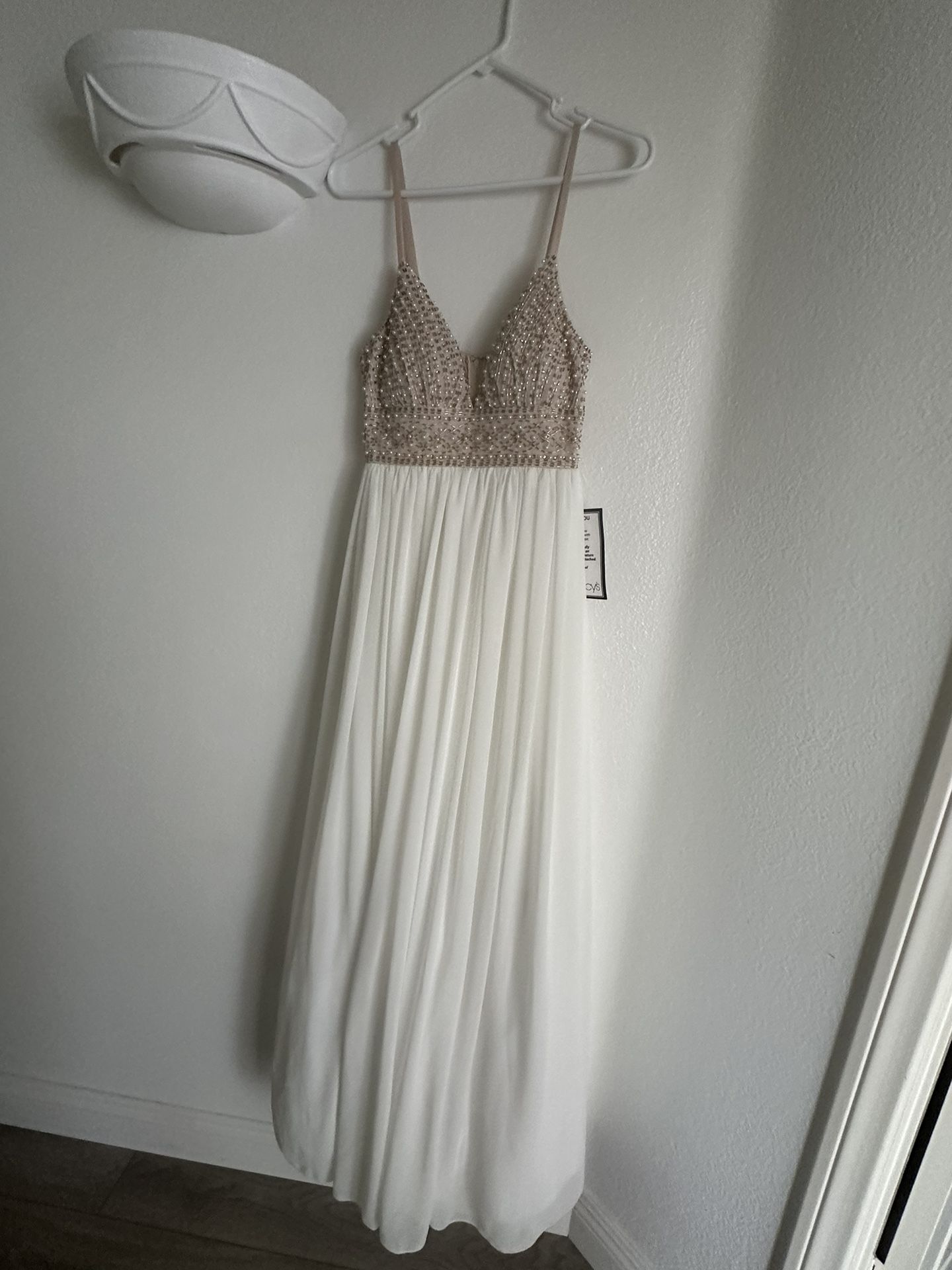 Creamy And Gold Dress