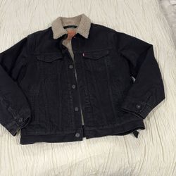 Teens, Black Levi Jacket Size Large 
