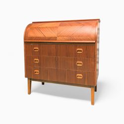 Danish Roll Top Desk By Ostergaard 