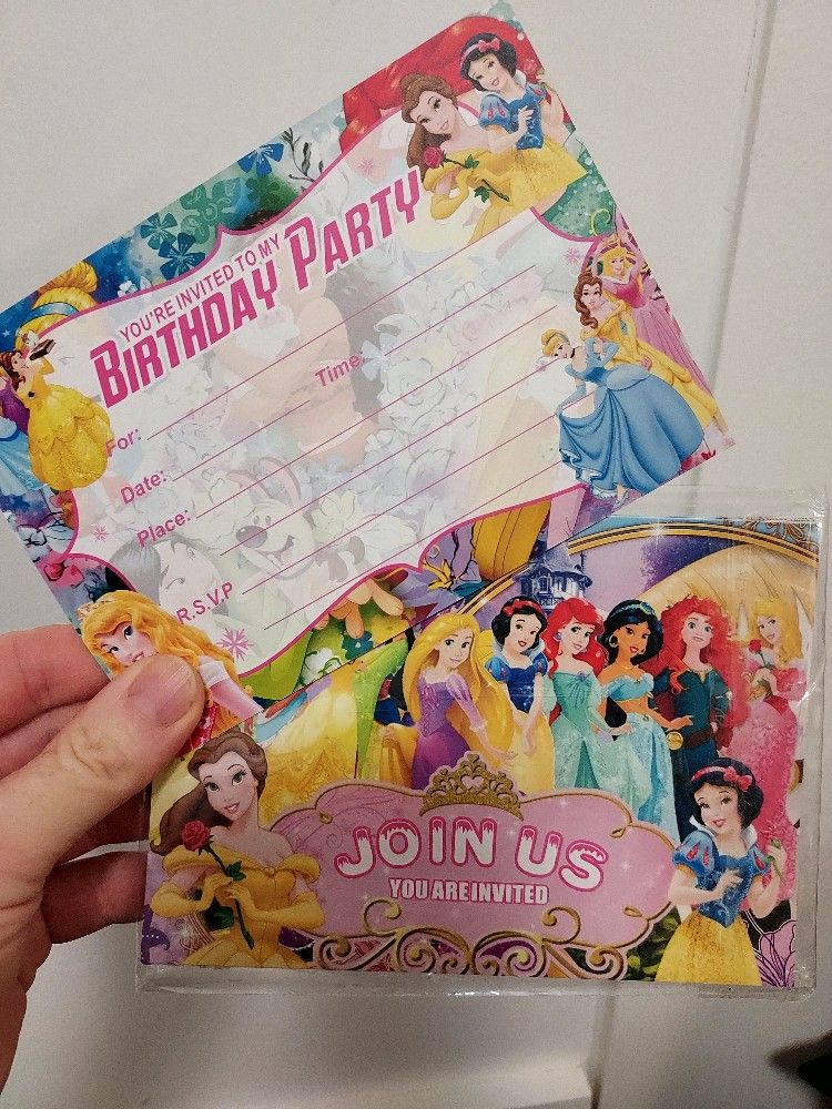 Disney Princess Party Invitations 