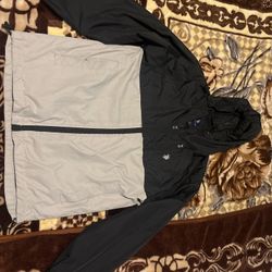 Black And Grey Polo Windbreaker Jacket 