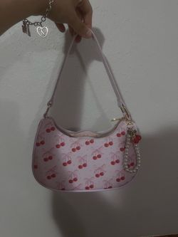 Pink cherry purse