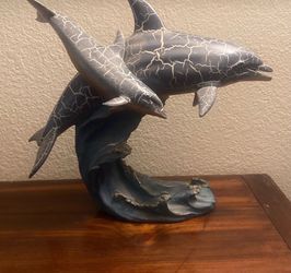 Dolphin statue