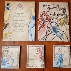 Disney Princess Pictures On Canvas