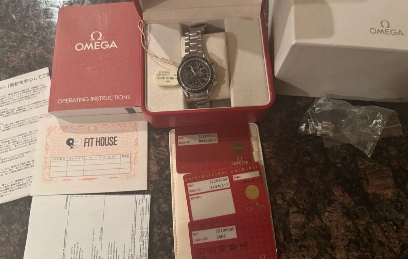 Omega Speedmaster Box And Card