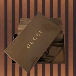Gucci Empty Wallet Box. 8 X 5" With Tissue 