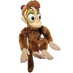 Disney Store Aladdin Abu Monkey Rubber Face Plush 18" Stuffed Animal Vintage Toy