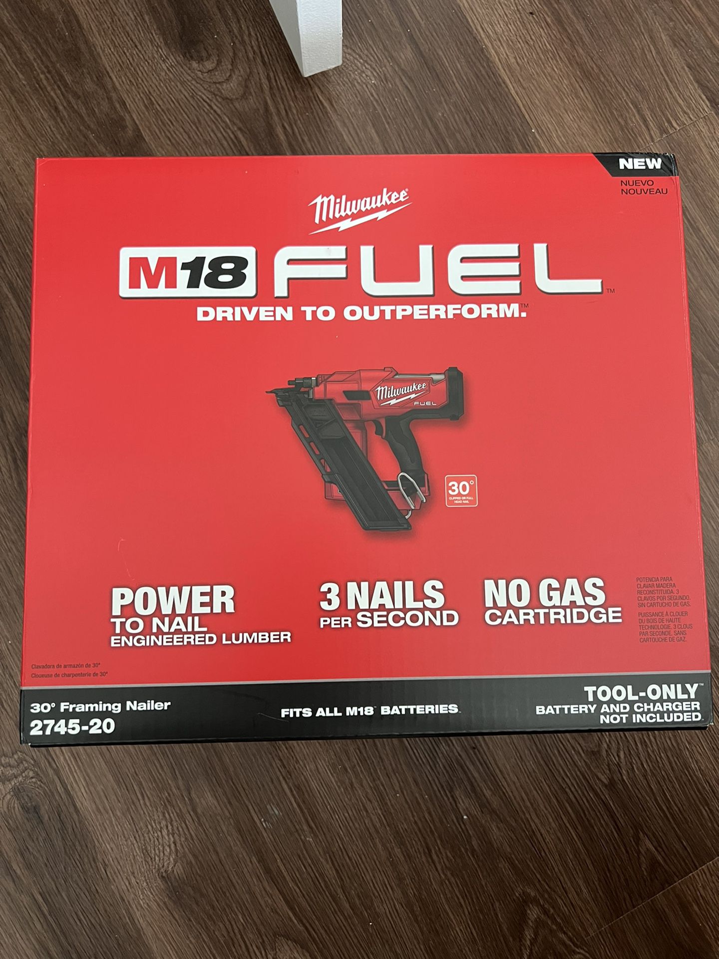 NEW Milwaukee M18 FUEL 30 Framing Nailer (Tool-Only)