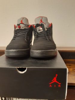 Jordan Retro 5 Low Black/Red