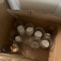 Water and Candle Vases Tons Of Them