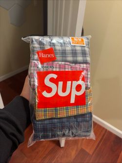 Supreme x Hanes Plaid Boxers 4 Pack *IN HAND*