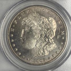 1893-CC Morgan Silver Dollar Carson City Uncirculated $1
