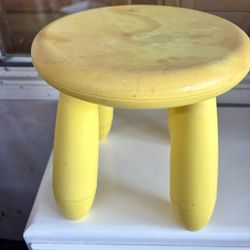 Kids plastic three legged stool