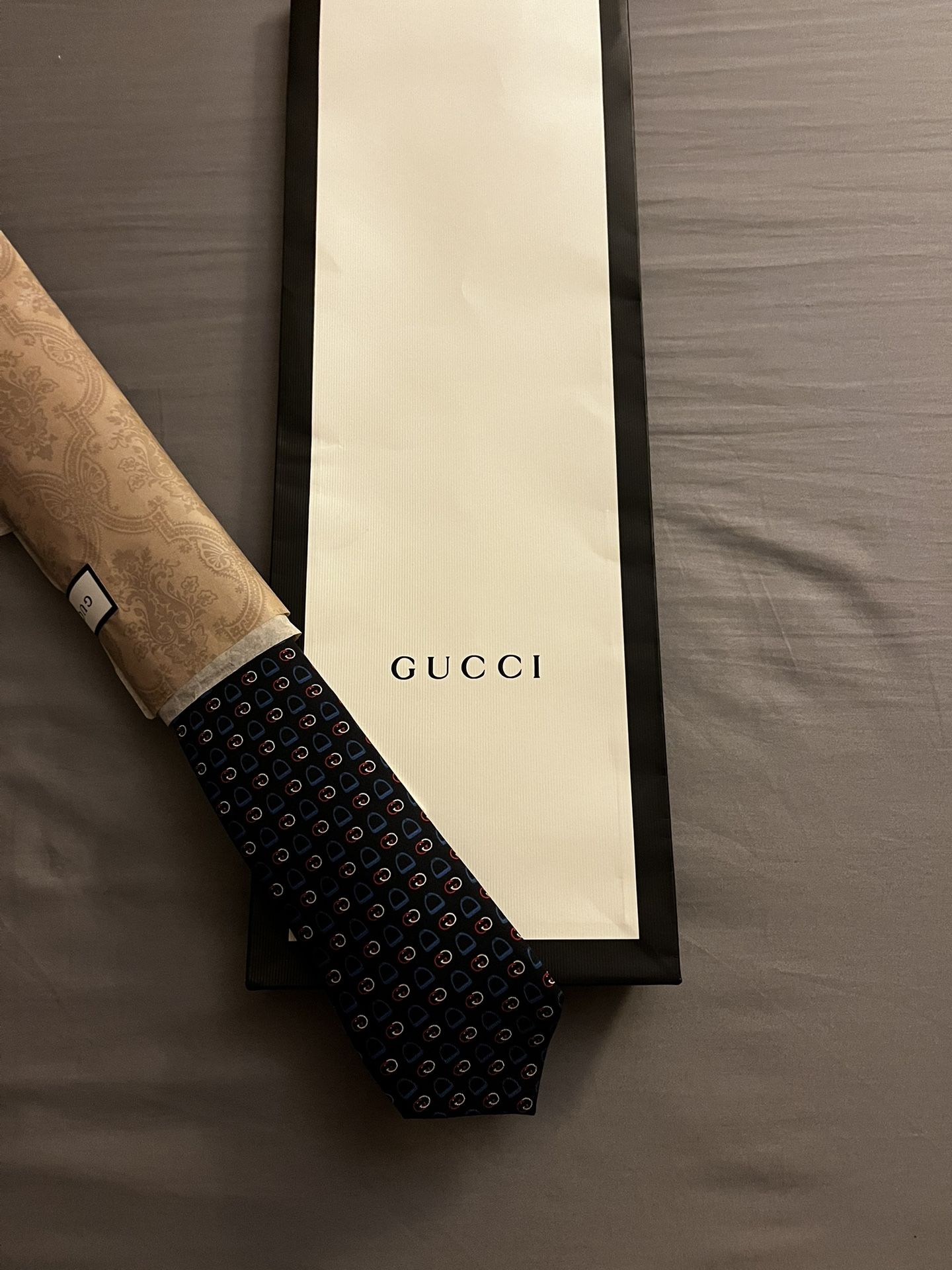 Gucci Monogram Silk Tie