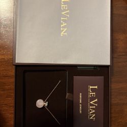 LeVian Necklace Rose Gold Plated Silver