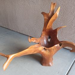  Carved Wooden Centerpiece 