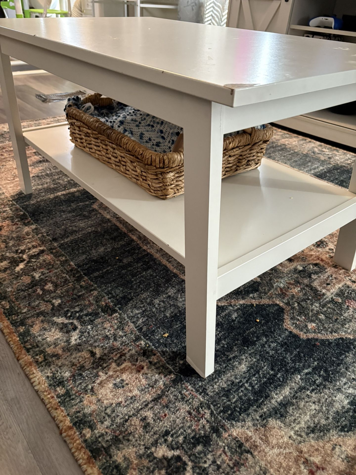 White coffee table