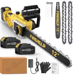12 Inch Cordless Brushless Electric Chainsaw,