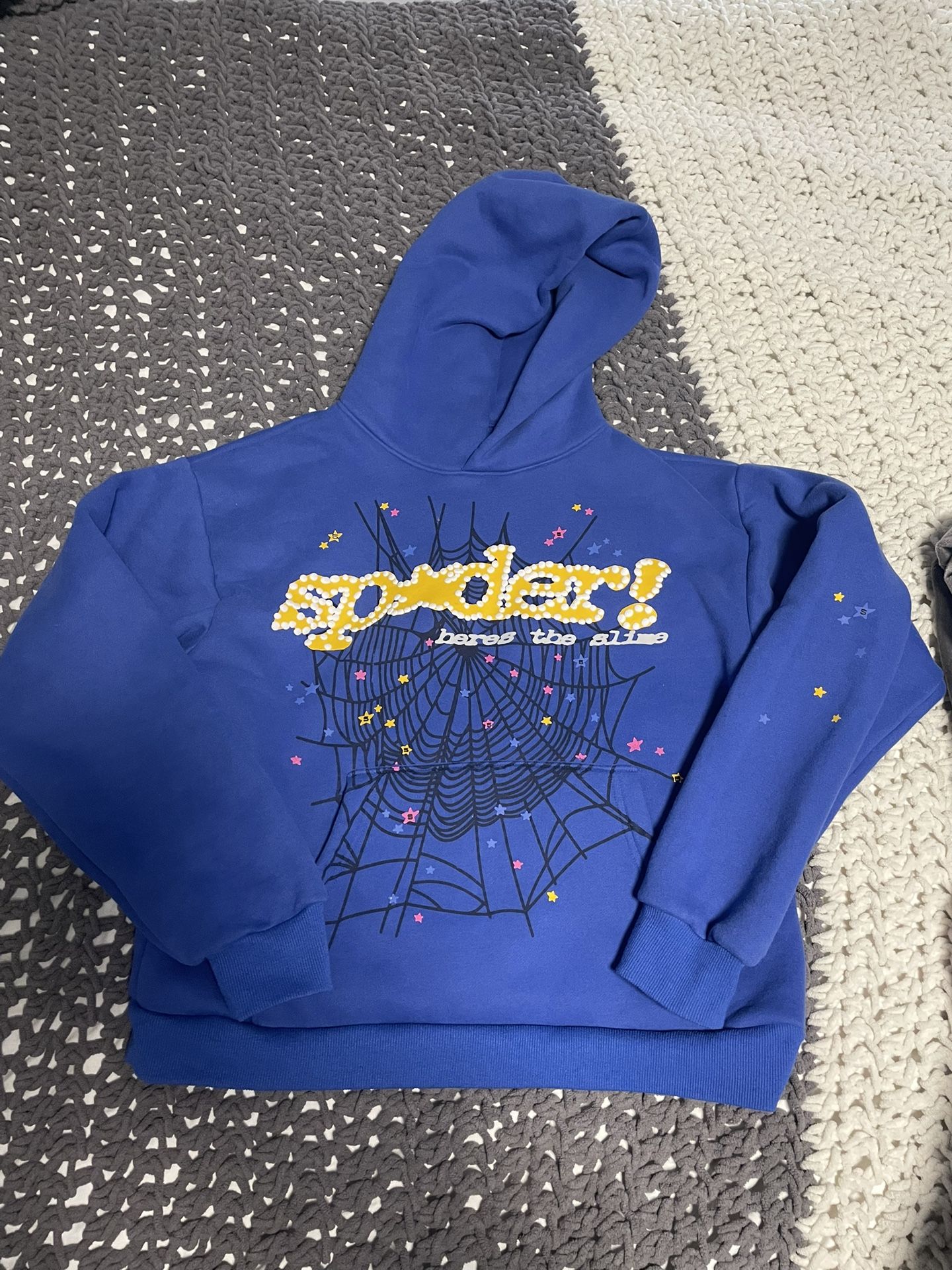 SP5DER Hoodie Tc Blue Size S Cyber Monday Deal