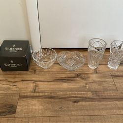 Waterford, Crystal And Crystal Vases