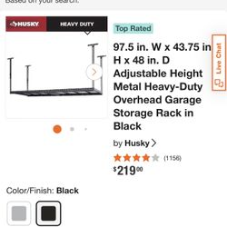 Husky Brand Overhead Storage Rack For Garage