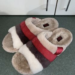 UGG Plush men shoes sandals F20021D 80% wool Australian real fur size 10