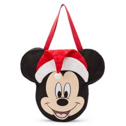 SANTA MICKEY MOUSE BIG FACE HOLIDAY TOTE