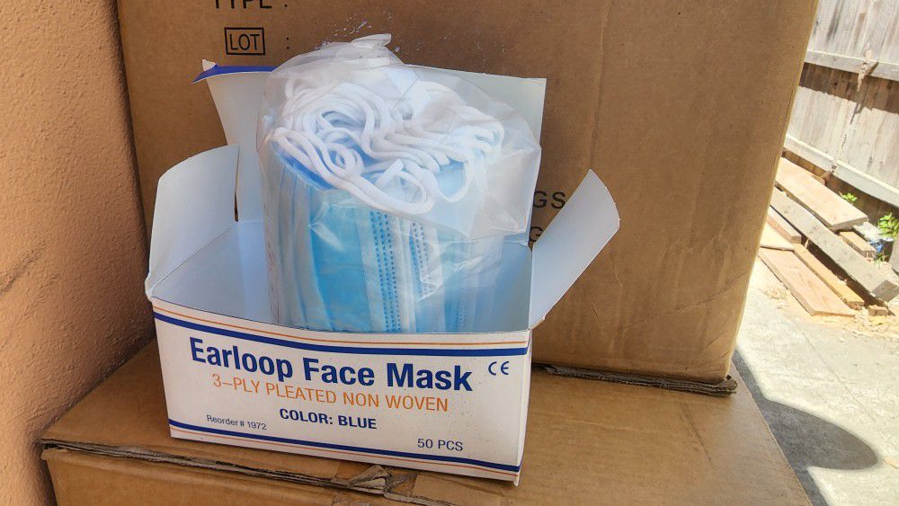 Earloop Face Mask 3 Ply $4 50 Pcs/box