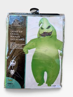 Disney Nightmare Before Christmas Oogie Boogie  Child Inflatable LightUp Costume
