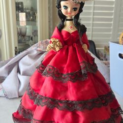 Red Vintage Doll 