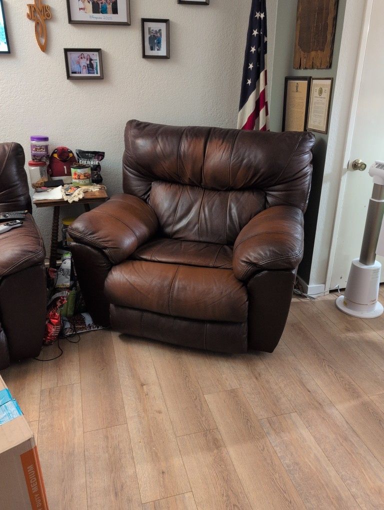 Leather Motorized Reclining Chair