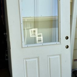 36”x79” Exterior Half Glass Door