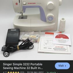 Singer Simple Sewing Machine 