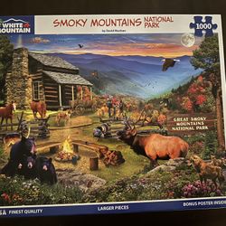 White Mountain 1000 Piece Puzzle Smoky Mountain National Park