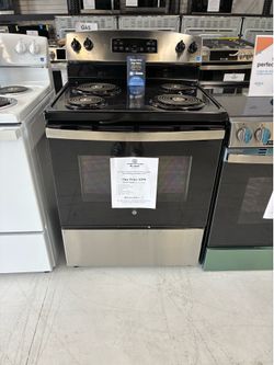 SAVE MORE SPEND LESS on a Stainless Steel 4 burner freestanding Electric Range Stove