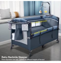 Bassinet bedside crib and playard