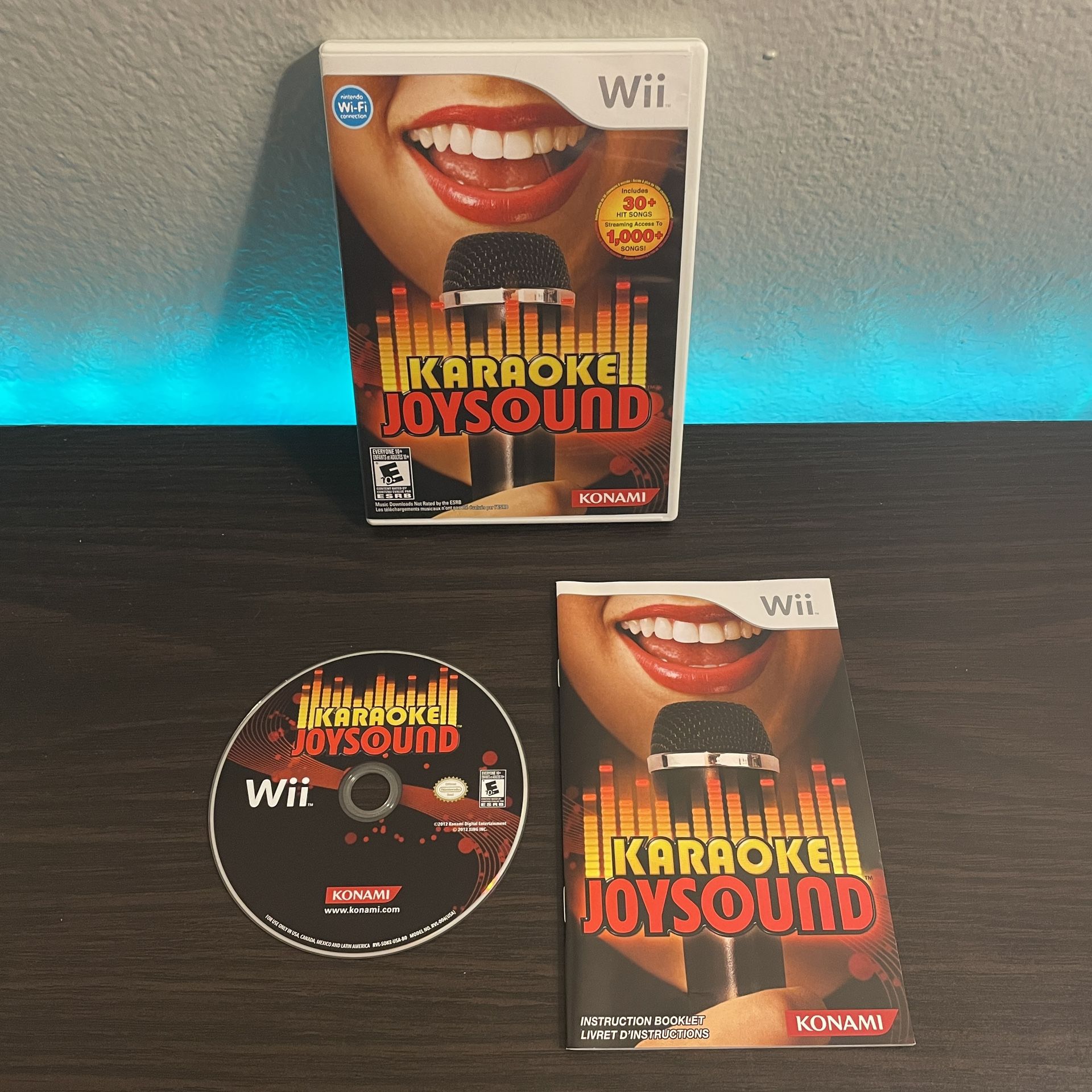 Karaoke Joysound Wii - Complete CIB 2012 Nintendo Wii Video game Tested & Works