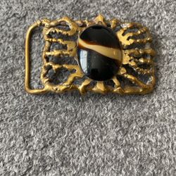 Custom Made Obsidian Belt Buckle