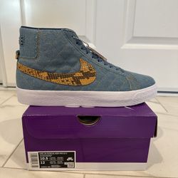 Nike Supreme SB Blazer Mid Supreme Denim Men’s Size 10.5 