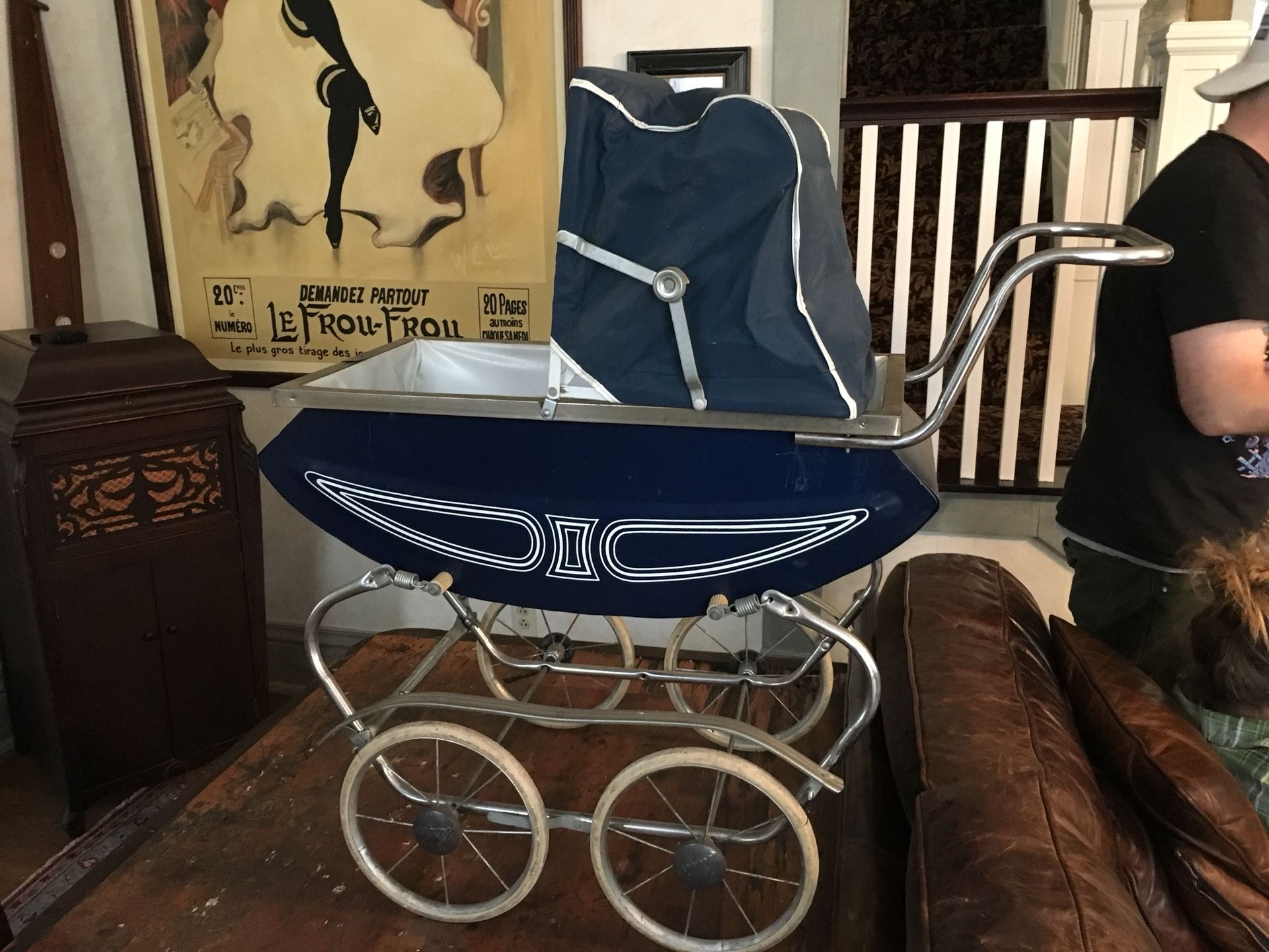 イギリスヴィンテージ 1940年 ドール乳母車 baby carriage 小
