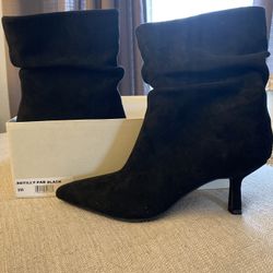 New Open Edit Tilly Pointed Toe Bootie in Black Size 8
