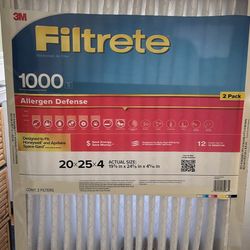 Filtrete 2-pack 20x25x4” Filters
