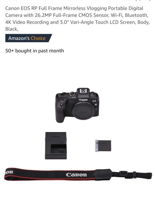 Canon EOS RP Full Frame Mirrorless