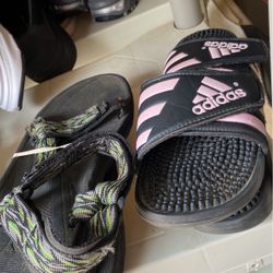 Adidas Size 6 15 Dollars Tevas Size 6 25 Dollars