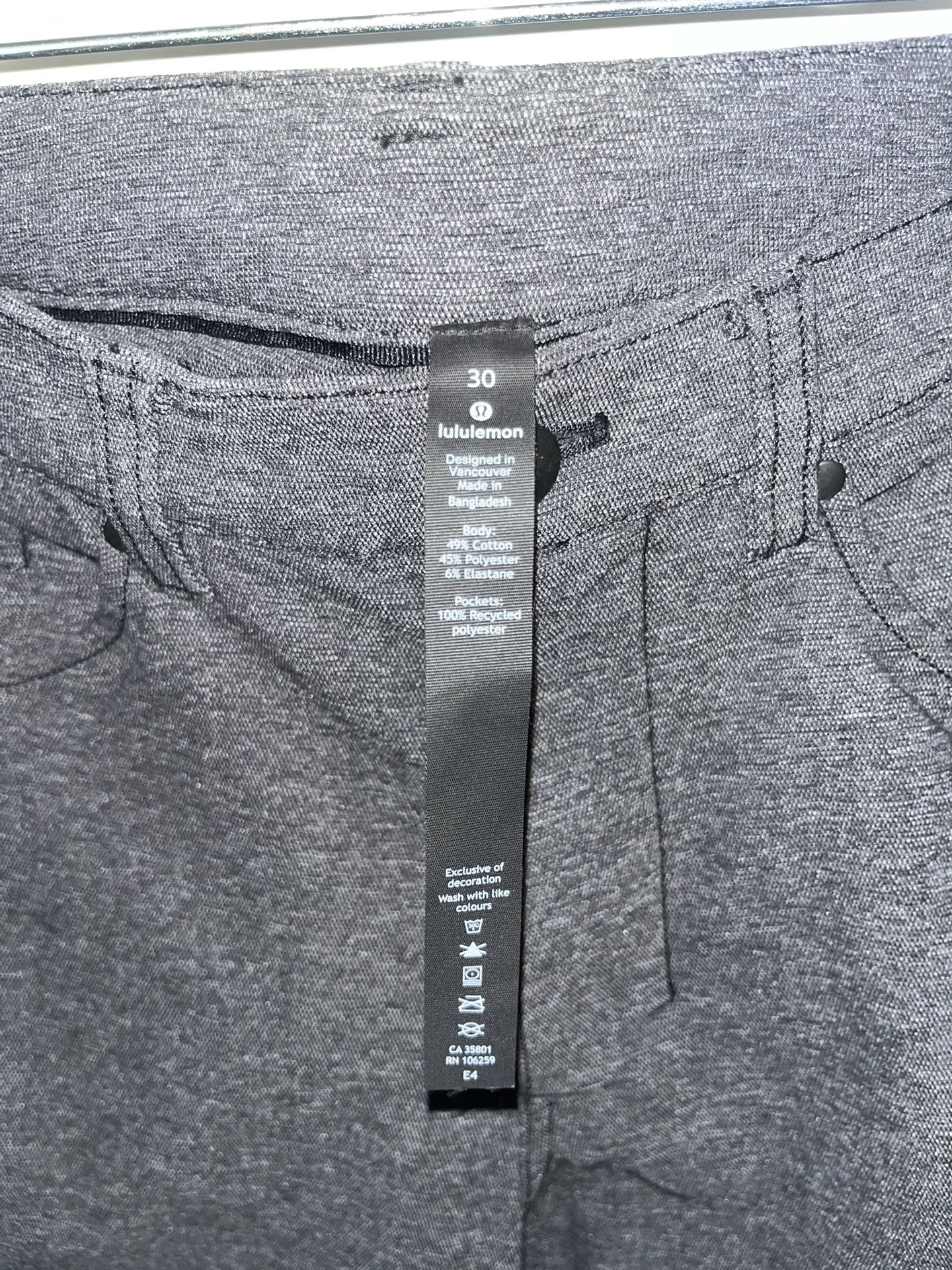 Sz 30 Lululemon Men’s Tech Pants