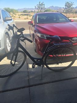 Batch step through bike with rear rack