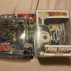 Preacher Funko Pop The Boys And Walking Dead Figurine Autograph Bundle New Signed in person